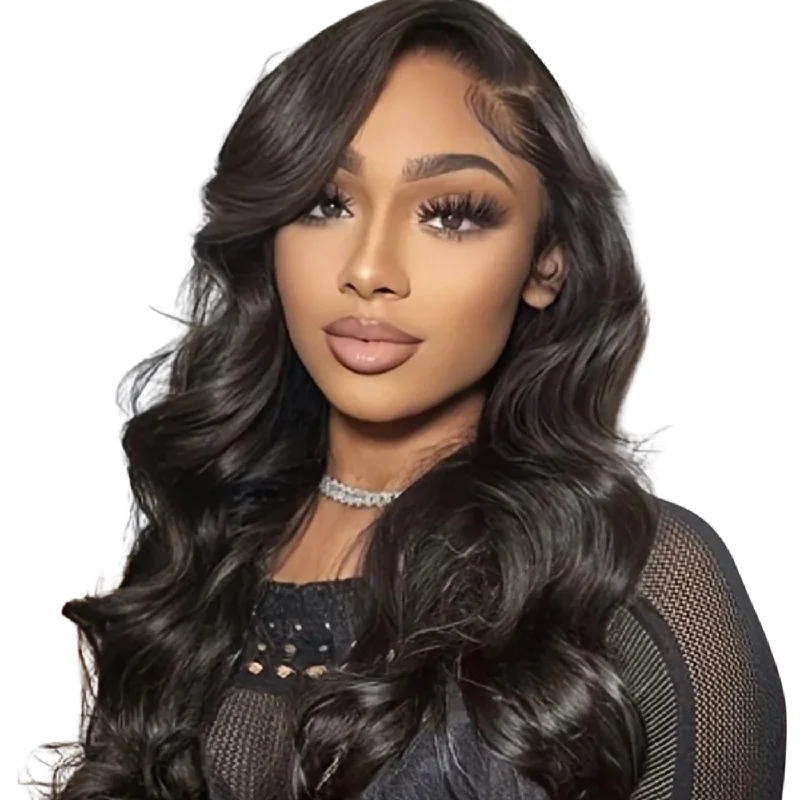 Lace wig with a silk - base cap for a comfortable and smooth feel24" 13X4 Lace Front Wig 180% Density Body Wave