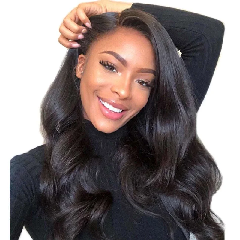 Lace wig with a side - part for a more flattering look13x6 HD Lace Front Wigs Human Hair 24"~26" Body Wave