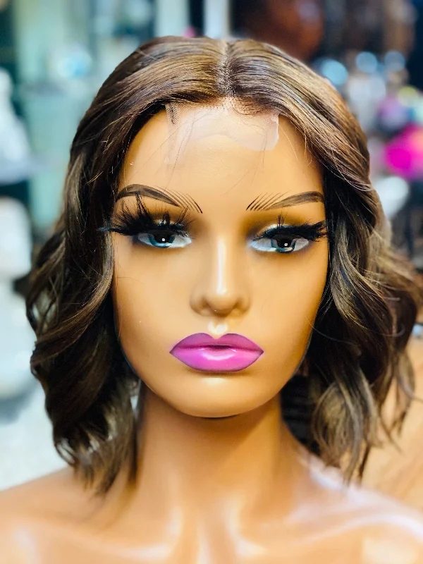 Lace wig with a side - part for a more flattering lookAmari