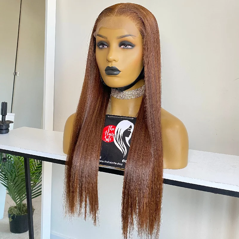 Lace wig with a pre - plucked hairline for a more natural lookBIBI 6 X 6 | 13 X 6 HD  STRAIGHT WIG