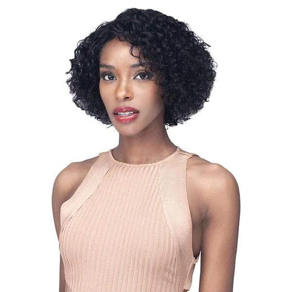 Human - hair wig with a curly texture for a bold and stylish choiceBobbi Boss 100% Human Hair Wet & Wavy Wig - MH1304 KALEN