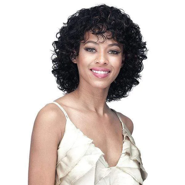 Human - hair wig with a natural - looking root for a more realistic lookBobbi Boss 100% Human Hair Wig - MH1293 CAMILA