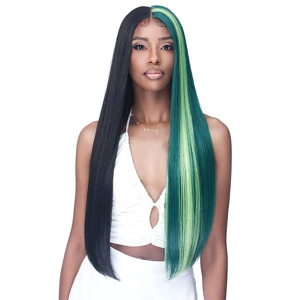 Lace wig with a side - swept bang for a sophisticated lookBobbi Boss Glueless Synthetic HD Lace Front Wig - MLF685 NORAH