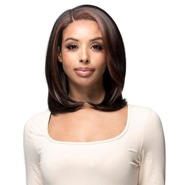 Synthetic lace wig with a heat - resistant formulaBobbi Boss Synthetic 13X4 Glueless Frontal Lace Wig - MLF265 KATIE