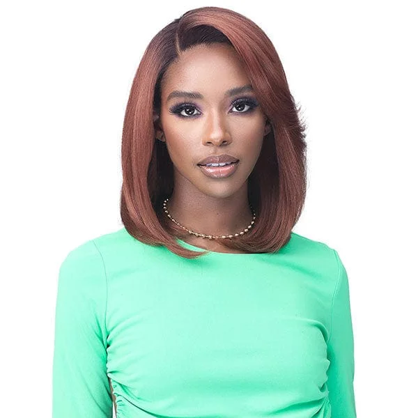 Human - hair lace wig for a luxurious and natural feelBobbi Boss Synthetic 13x4 Glueless Lace Front Wig - MLF258 KIERA