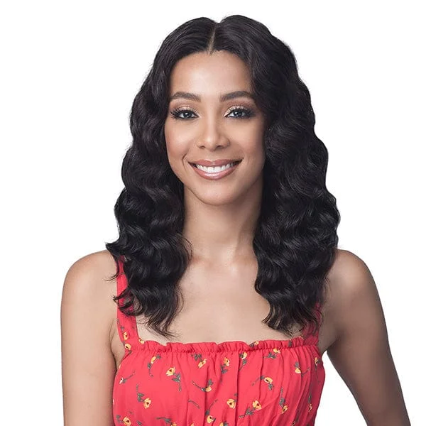 Lace wig with a wavy texture for a beachy lookBobbi Boss 100% Human Hair 13x5 Glueless Lace Wig - MHLF608 ROYALTY