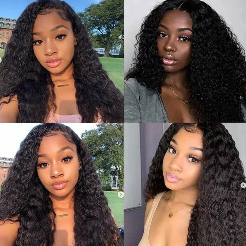 Human - hair wig with a straight texture for a sleek and minimalist lookWesface Deep Wave 1 Bundle 100% Unprocessed Brazilian Virgin Hair