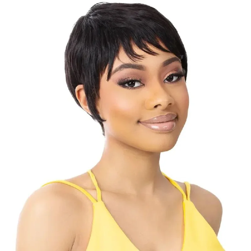 Human - hair wig with a side - part for a more flattering appearanceIt's A Wig! Nutique It's A Cap Weave Human Hair Wig - HH Jayomi