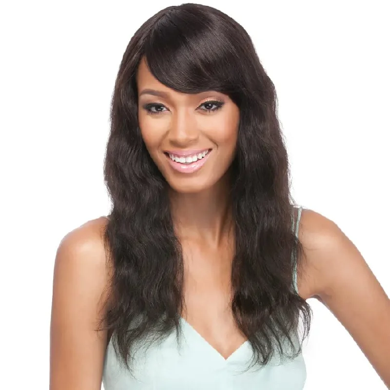 Human - hair wig with a straight texture for a sleek and minimalist lookIt's A Wig! Salon Remi Human Hair Wig - Natural Wave 20"