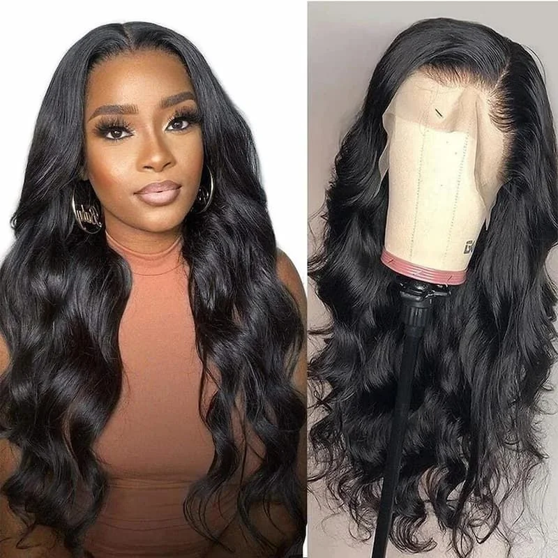 Lace wig with a pre - plucked hairline for a more natural look【HD/Transparent Lace】Likablewig 13*6 Lace Frontal Wig Straight/Body Wave 200% Density 14-30inch Silky Hair Best Human Hair