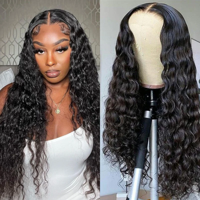 Lace wig with a side - part for a more flattering lookLikablewig 4*4/5*5/13*4 Indian Curly Wig 16-30inch 250% Density HD Lace/Transparent Lace Closure Wig Lace Frontal Wig