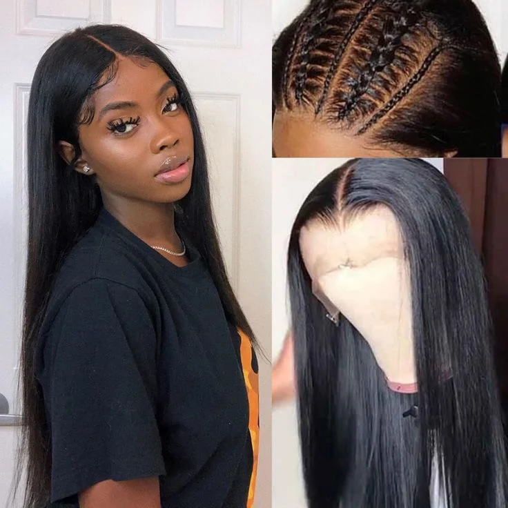 Lace wig with a pre - bleached knot for a natural - looking scalpLikablewig New in 13*6 HD/Transparent Lace Frontal Wig 180% Density Straight Hair In Stock Big Part Lace Frontal Wig