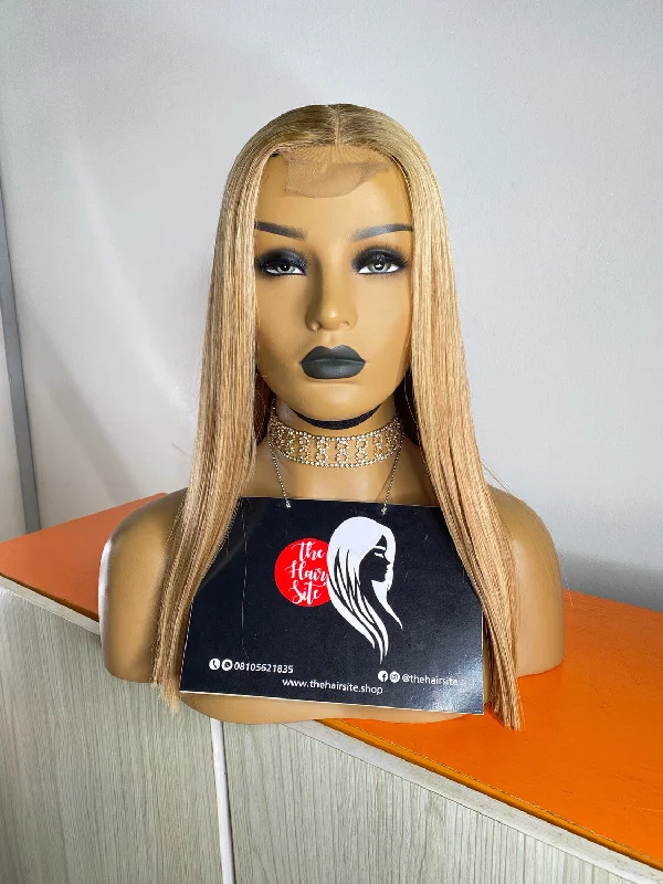 Lace wig with a 200 - density for a full and thick appearanceMACY 2 X 4 BLONDE WIG