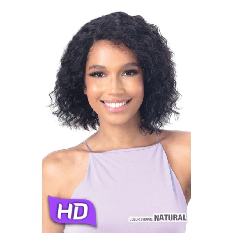 Human - hair wig with a 180 - density for a full and thick appearanceNaked Brazilian Natural 100% Human Hair HD Lace Front Wig - Nerissa