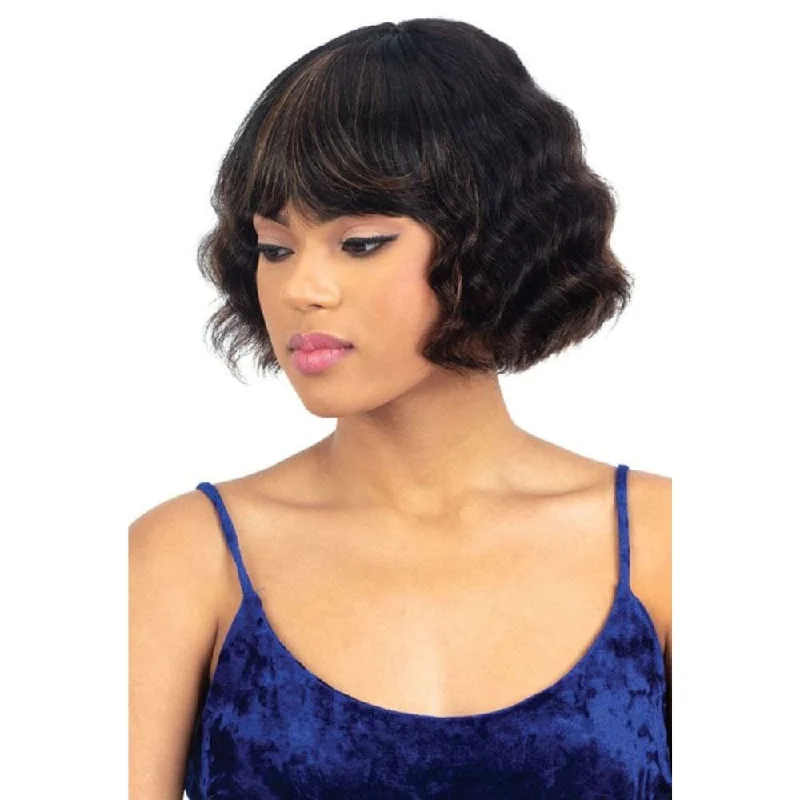 Human - hair wig with a pre - bleached knot for a natural - looking scalpShake-N-Go Naked Brazilian Natural Human Hair Wig - Luca