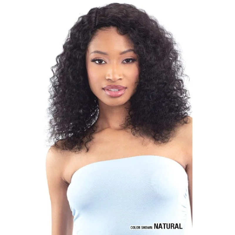 Human - hair wig with a side - swept bang for a sophisticated lookNaked Nature Wet-N-Wavy Human Hair Lace Part Wig - Lily 20"