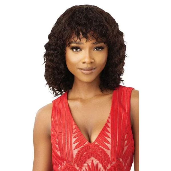 Brazilian - human - hair wig with a full and voluminous lookOutre 100% Human Hair Fab & Fly Full Cap Wig - ADHARA