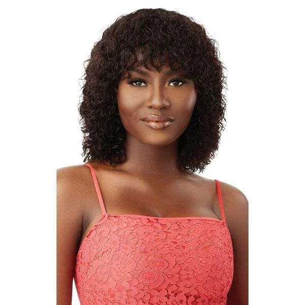 Human - hair wig with a wavy texture for a beachy and relaxed lookOutre 100% Human Hair Fab & Fly Full Cap Wig - VIVIA