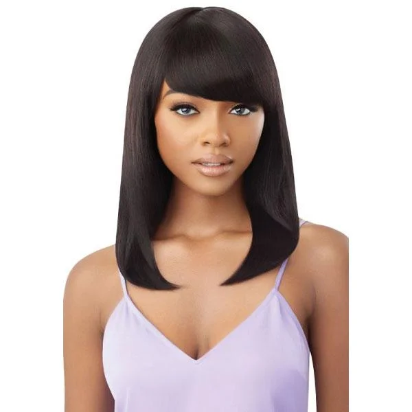 Peruvian - human - hair wig with a soft and manageable feelOutre 100% Human Hair MyTresses Purple Label Full Wig - CLARISSA