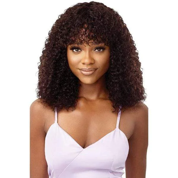 Human - hair wig in a jet - black color for a classic and timeless lookOutre 100% Human Hair MyTresses Purple Label Full Wig - ERISELLA