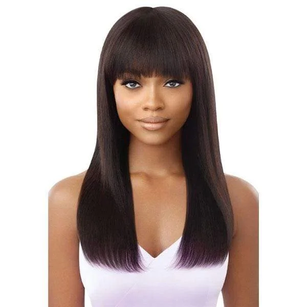 Human - hair wig with a middle - part for a classic and elegant styleOutre 100% Human Hair MyTresses Purple Label Full Wig - SEVANNE