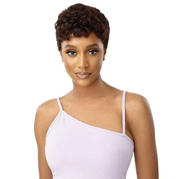 Adjustable - cap human - hair wig for a comfortable fitOutre 100% Human Hair MyTresses Purple Label Full Wig - TRUE