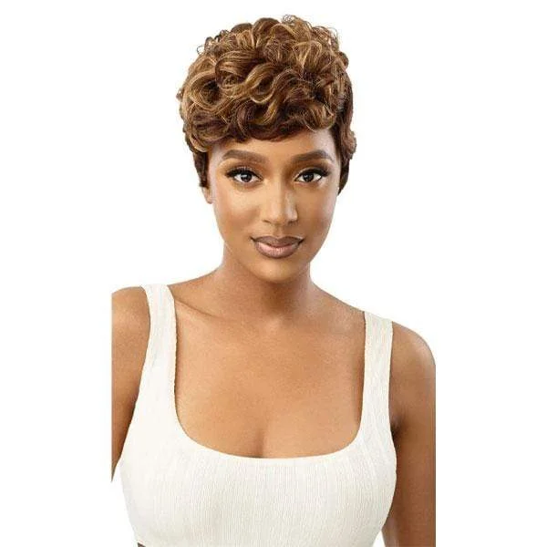 Human - hair wig with a side - swept bang for a sophisticated lookOutre 100% Human Hair Premium Duby Wig - SAYRA