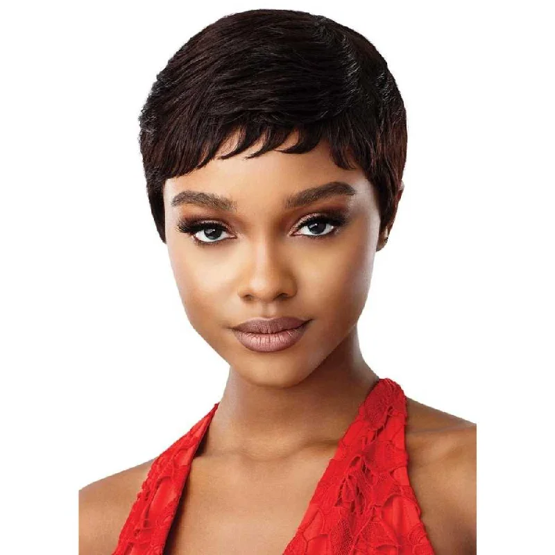 Malaysian - human - hair wig with a smooth and silky textureOutre Fab & Fly Unprocessed Human Hair Wig - HH Jude