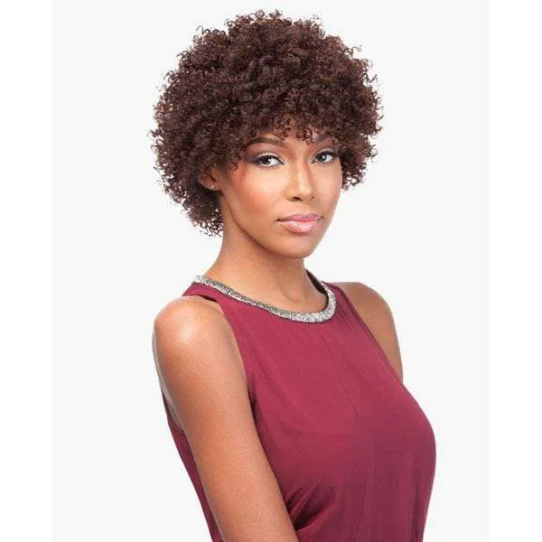 Human - hair wig with a straight texture for a sleek and minimalist lookSensationnel 100% Human Hair Bump Collection Wig - TINY - Unbeatable