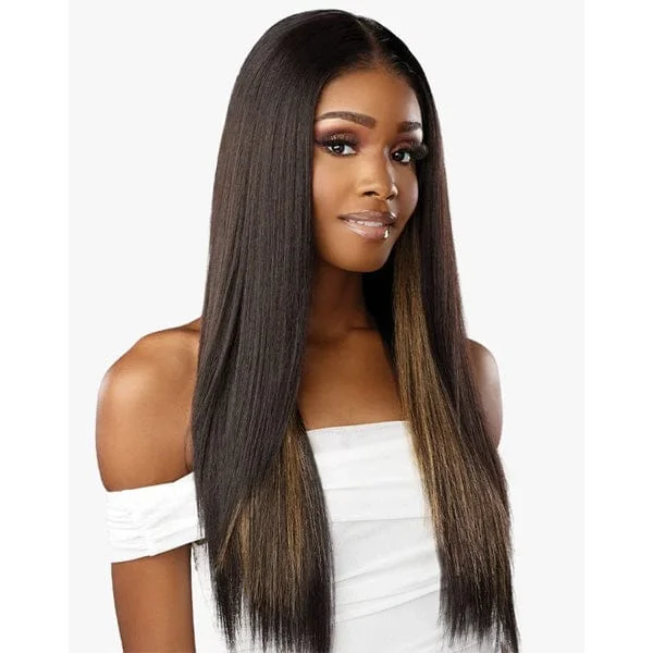 Lace wig with a silk - base cap for a comfortable and smooth feelSensationnel Bare Lace Synthetic Extra Transparent Luxe Glueless Lace Front Wig - 13X6 UNIT 1