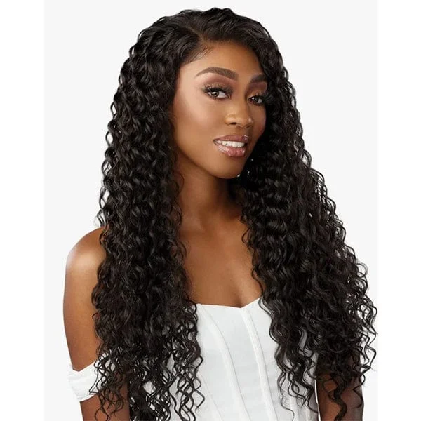 Lace wig with a wavy texture for a beachy lookSensationnel Bare Lace Synthetic Extra Transparent Luxe Glueless Lace Front Wig - 13X6 UNIT 5