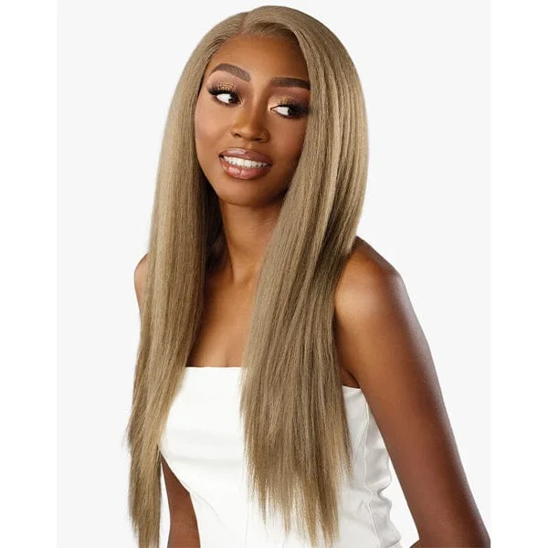 Lace wig with a honey - blonde color for a warm and sunny appearanceSensationnel Barelace Synthetic Luxe Glueless Lace Front Wig - Y-PART ANALIA