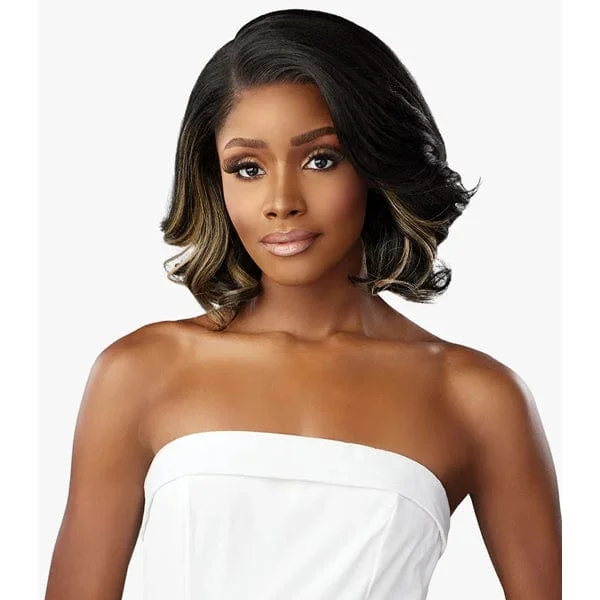 Lace wig with a side - swept bang for a sophisticated lookSensationnel Barelace Synthetic Luxe Glueless Lace Front Wig - Y-PART DARIA