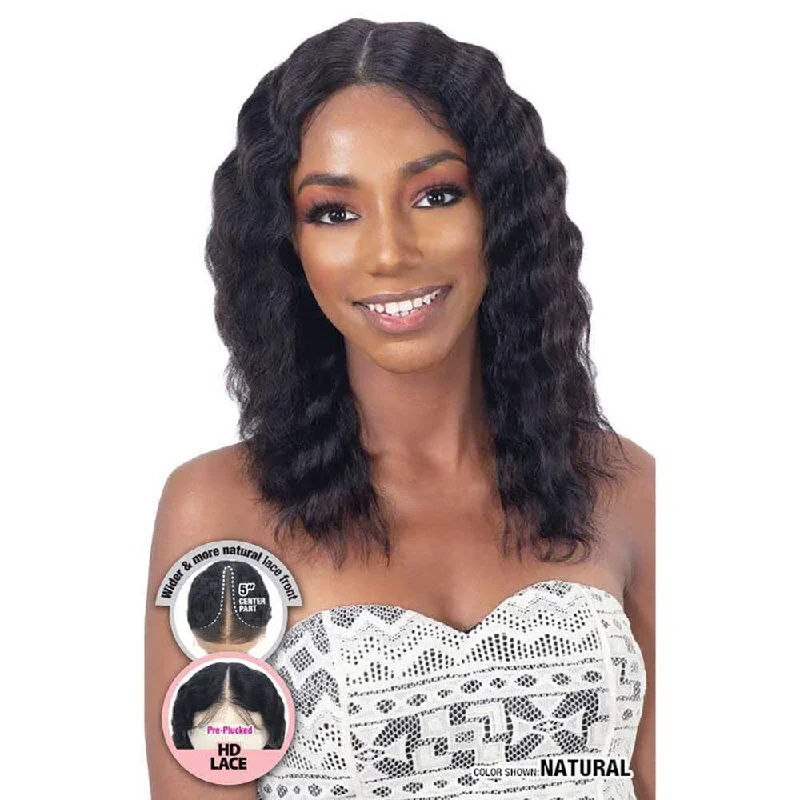 Peruvian - human - hair wig with a soft and manageable feelShake-N-Go Girlfriend Human Hair Lace Front Wig - Deep Waver 16"