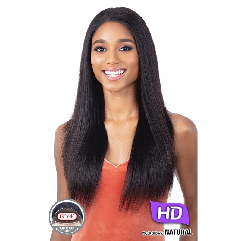 Adjustable - cap human - hair wig for a comfortable fitShake-N-Go Girlfriend Human Hair 13x4 Lace Frontal Wig - Straight 24"