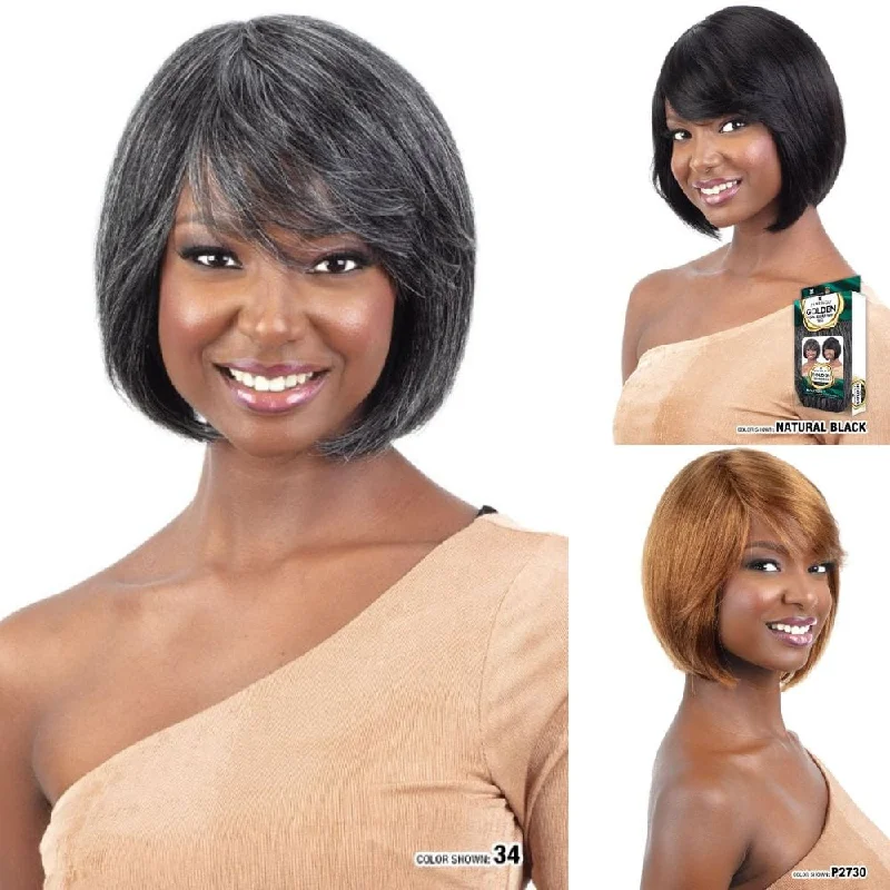 Virgin - human - hair wig with a natural - looking texture for a luxurious feelShake-N-Go Golden 100% Human Hair Wig - Malinda