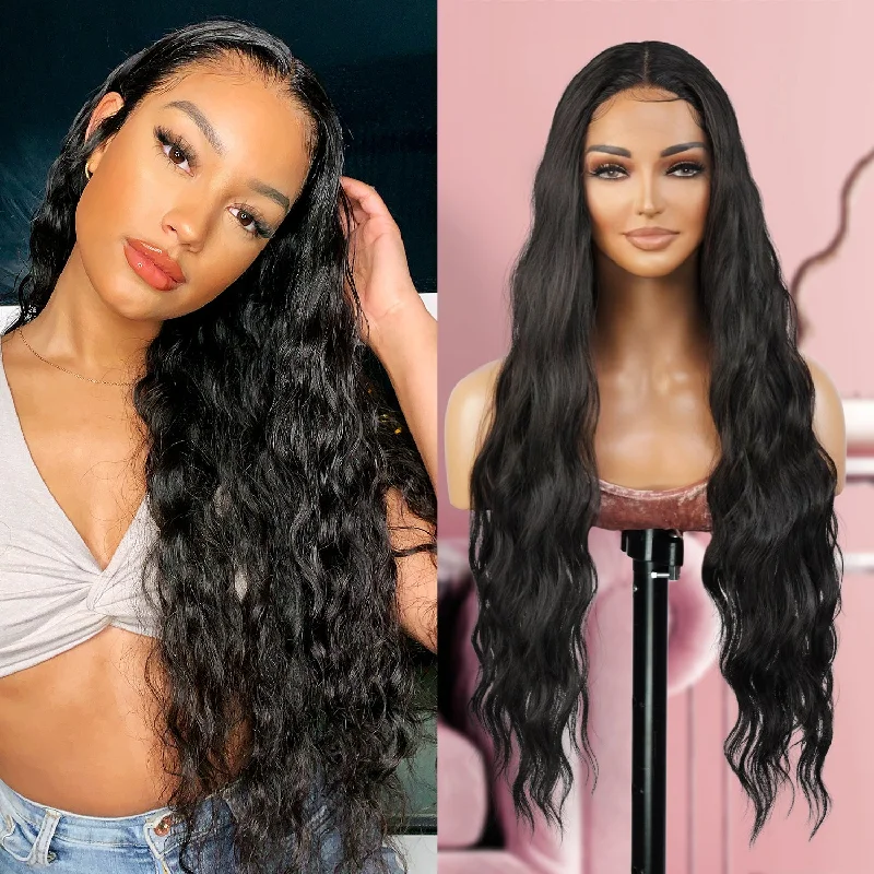 Full - lace wig with a natural - looking hairline for a seamless appearanceStudio Cut By Pros Deep Part Lace Wig DPL003