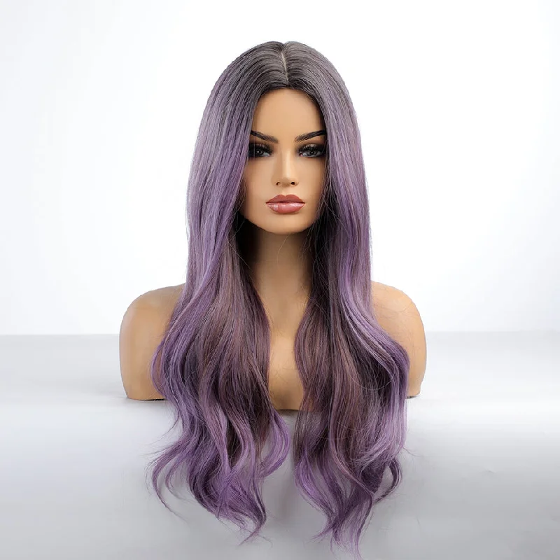 Colored wig with a wavy texture for a beachy and fun look24 Inches Soft Curls Synthetic Wig -  Alma