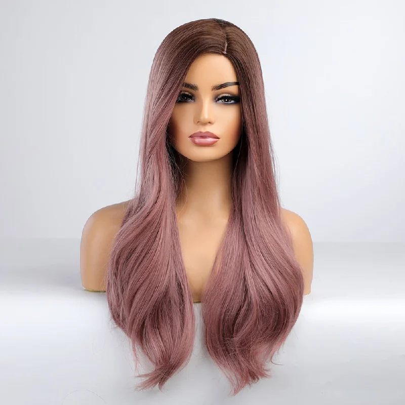 Colored wig with a 150 - density for a full and thick appearance23 Inches Soft Curls Synthetic Wig - Grace(side part)