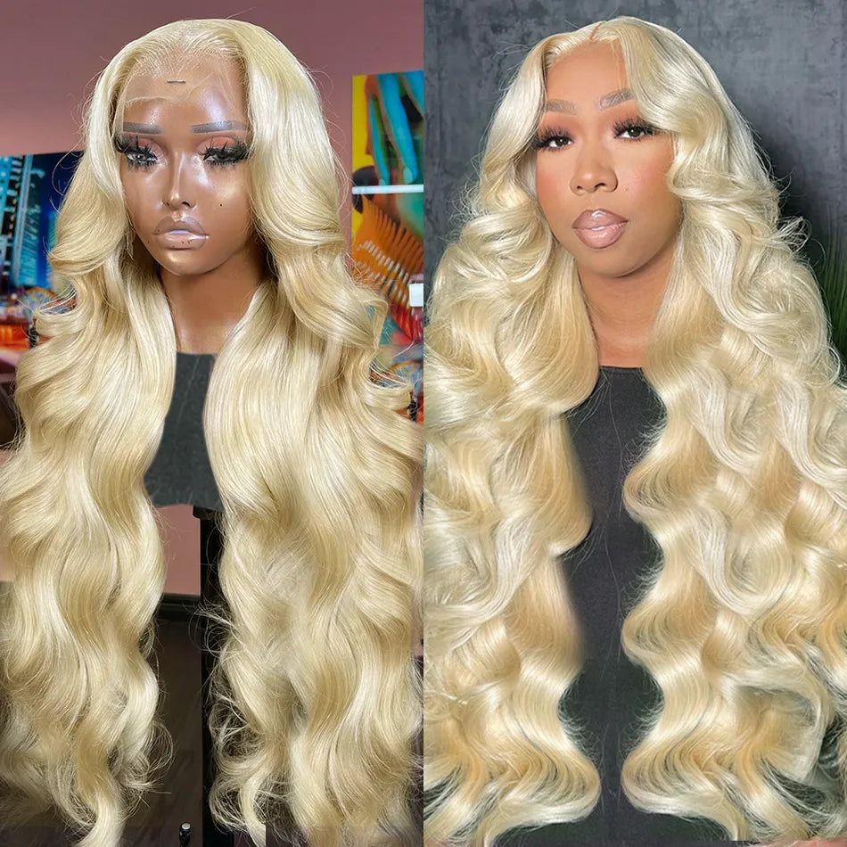 Colored wig with a pre - bleached knot for a natural - looking scalpBarbie Wig 5x5 HD Lace 613 Blonde Glueless Closure Wigs Body Wave Human Hair Wig 32 Inch 200% Density