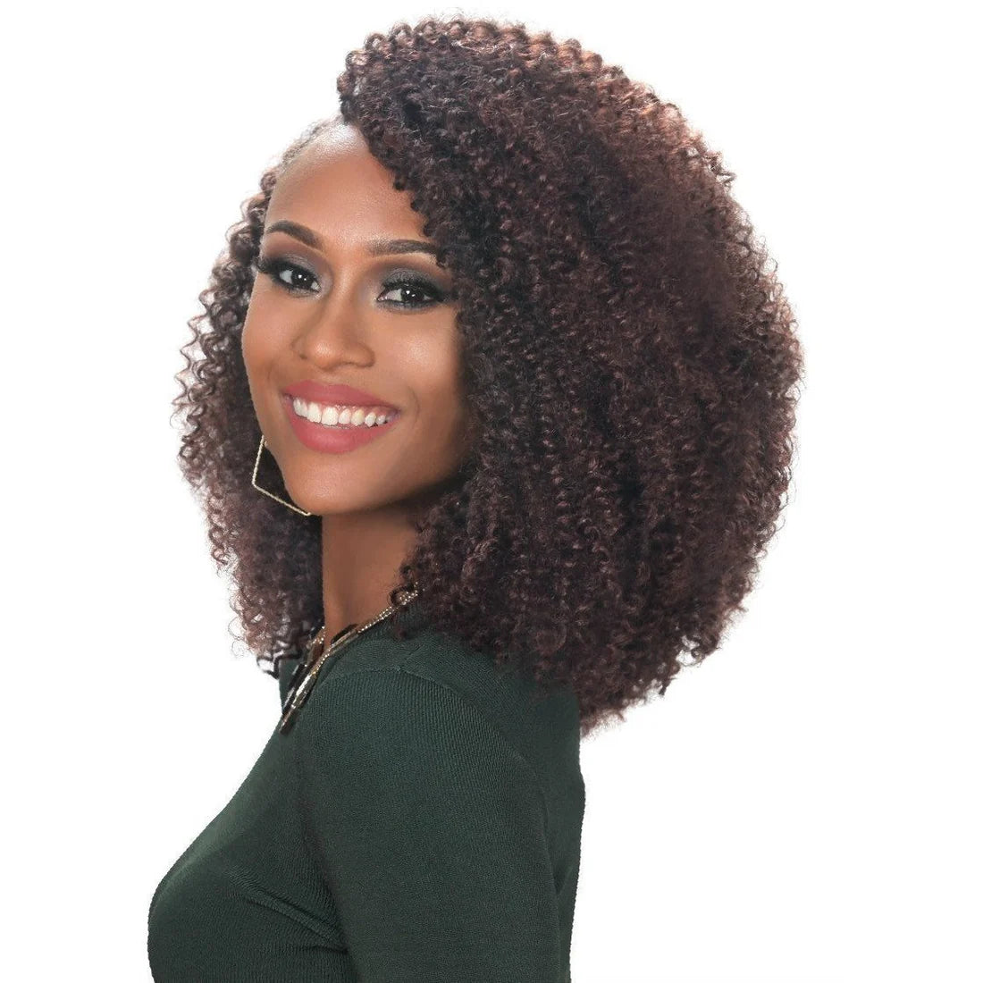 Braided wigs with a 180 - density for a full and thick appearanceBobbi Boss Brazilian Water Wave Braid