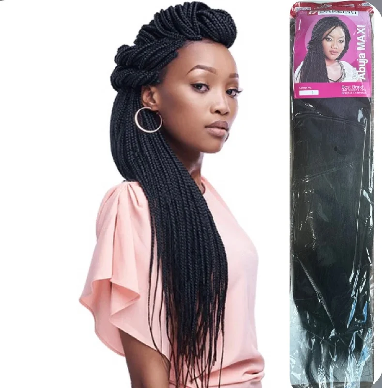 Human hair braided wigs for a luxurious feelDarling Abuja Maxi Braiding Hair