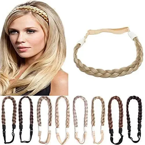 Braided wigs with a 180 - density for a full and thick appearanceElastic Stretch Plaited Braid Hairpiece