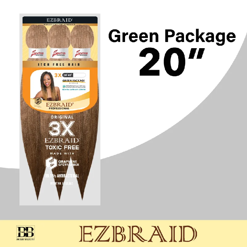 Blonde braided wigs for a trendy and sun - kissed appearanceEZBRAID-G 20" 3X (Green Package)