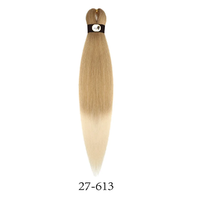 Braided wigs with a 180 - density for a full and thick appearanceHairnergy Braids Pre-Stretched 56'' Braiding Hair Extensions Ombre (color 27//613)