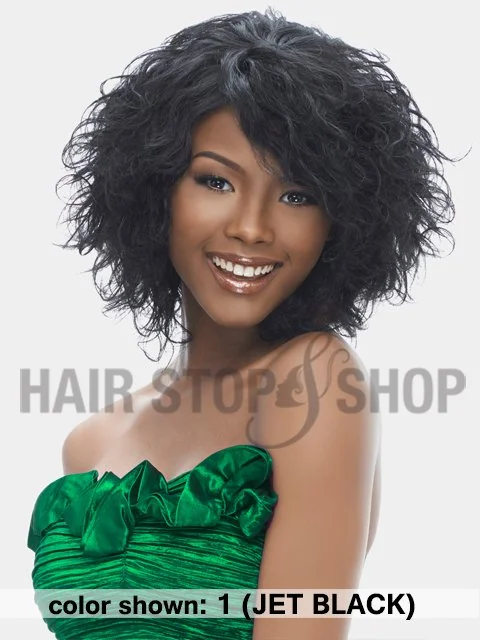 Synthetic braided wigs with a natural - looking textureHarlem 125 Indian Remi 5 Star MALAYSIAN CURL Weave 8 Short Cut 3pc (58IMC)