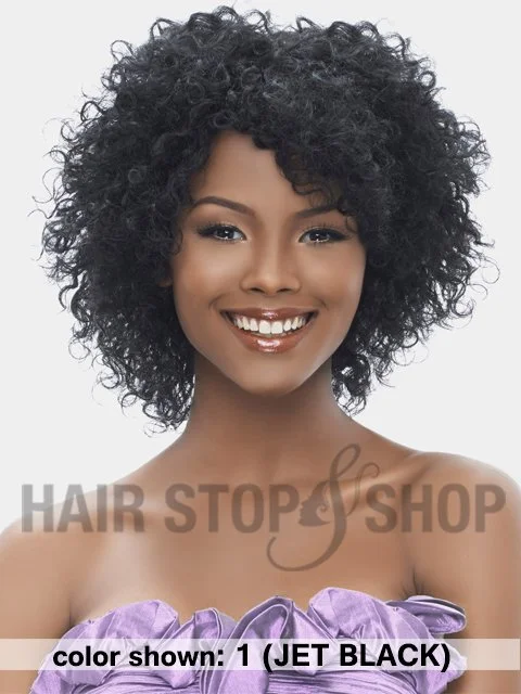 Braided wigs with a natural - looking scalp for a more realistic finishHarlem 125 Indian Remi 5 Star PERUVIAN CURL Weave 8 Short Cut 3pc (58IPC)