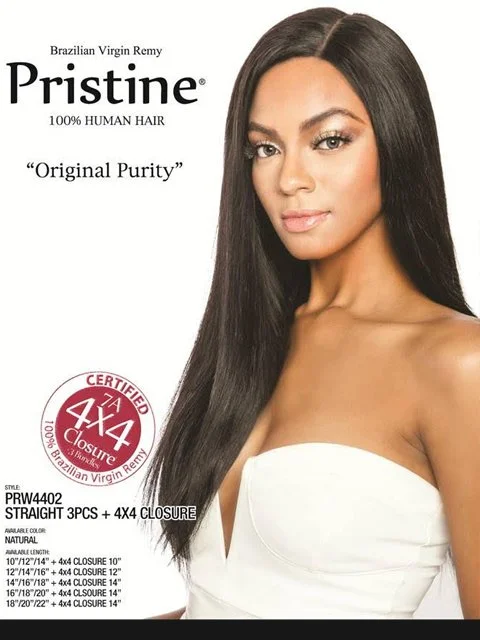 Adjustable - cap braided wigs for a comfortable fitMane Concept Brazilian Human Hair Pristine STRAIGHT Weave 3pc (PRW4402)