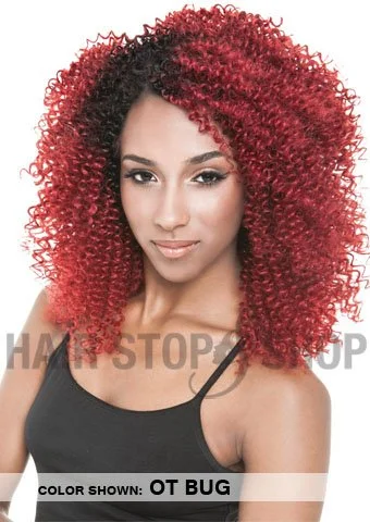 Heat - resistant braided wigs for styling flexibilityMane Concept Enchantress Brazilian Ombre Bundle Weave - JERRY CURL 4pc  OJCW4