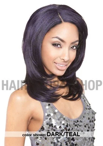 Braided wigs with a water - wave texture for a unique lookMane Concept Mega Brazilian Multi Pack Weave - BOB 6pc MBBW6